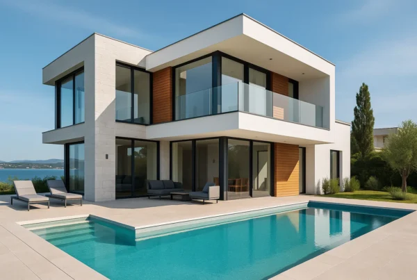 Moderna vila s bazenom u Hrvatskoj, simbol ulaganja u nekretnine i turizam 2025.